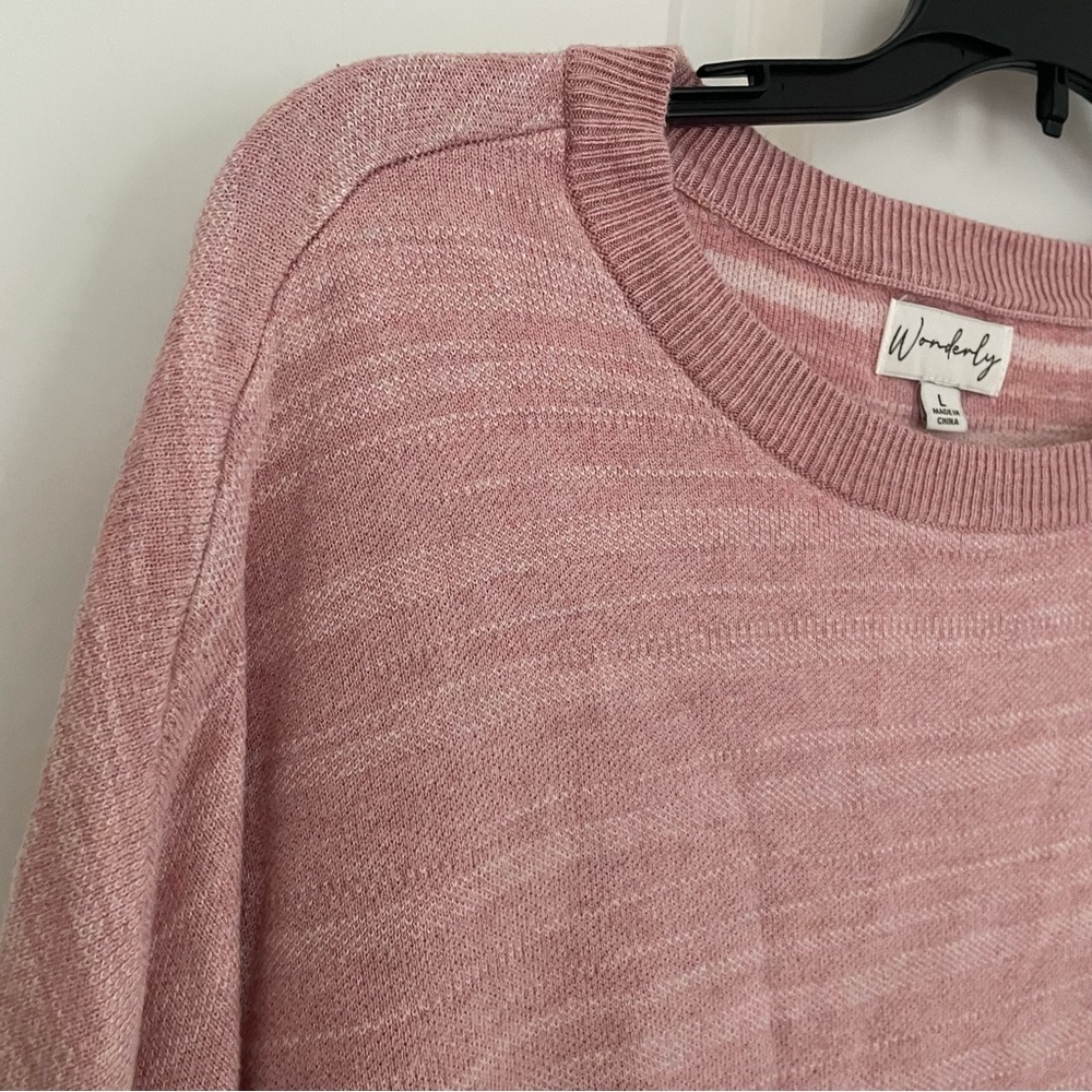Wonderly Light Pink Sweater Size L - Picture 7 of 9